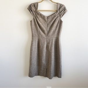 EUC Women's Antonio Melani Brown Tweed Knee-Length Dress